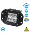 GloboStar® 85441 PRO Series Χωνευτός Προβολέας Εργασίας - Working Light για Αυτοκίνητα & Φορτηγά LED CREE XBD 24W 2400lm DC 10-30V Αδιάβροχο IP65 Ψυχρό Λευκό 6000K